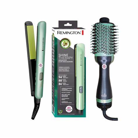 COMBO AGUACATE: PLANCHA + SECADOR + CEPILLO SECADOR Y RIZADORA